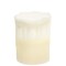 4-Inch White LED Pillar Candle with Drip Effect – Cool Glow and 6-Hour Timer